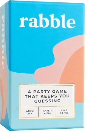 Rabble - A Party Game That Keeps You Guessing | 4-20  Players, Party Games for Adults, Teens, Family, Friends, Large Group, Game Night, Bachelorette Party, Adult Party Games