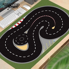 Race Track Scene Mat Vehicles Model Turbo Racing 1/76 Mini RC Car Parts Plastic Rubber Race Track (90 * 60cm)