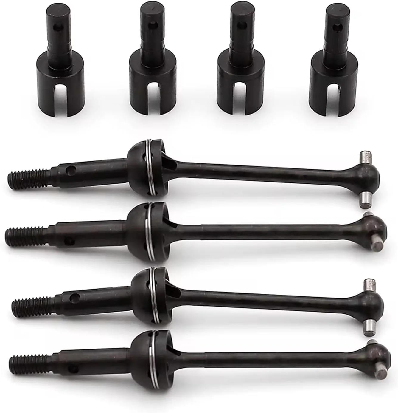 RC Drive Shaft Compatible with LC for Racing PTG-2 PTG2 1/10 RC Car Upgrade Parts 8 Pcs Steel Gearbox Joint Cup Diff Cup & Drive Shaft Set CVD