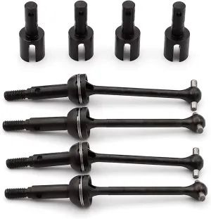 RC Drive Shaft Compatible with LC for Racing PTG-2 PTG2 1/10 RC Car Upgrade Parts 8 Pcs Steel Gearbox Joint Cup Diff Cup & Drive Shaft Set CVD