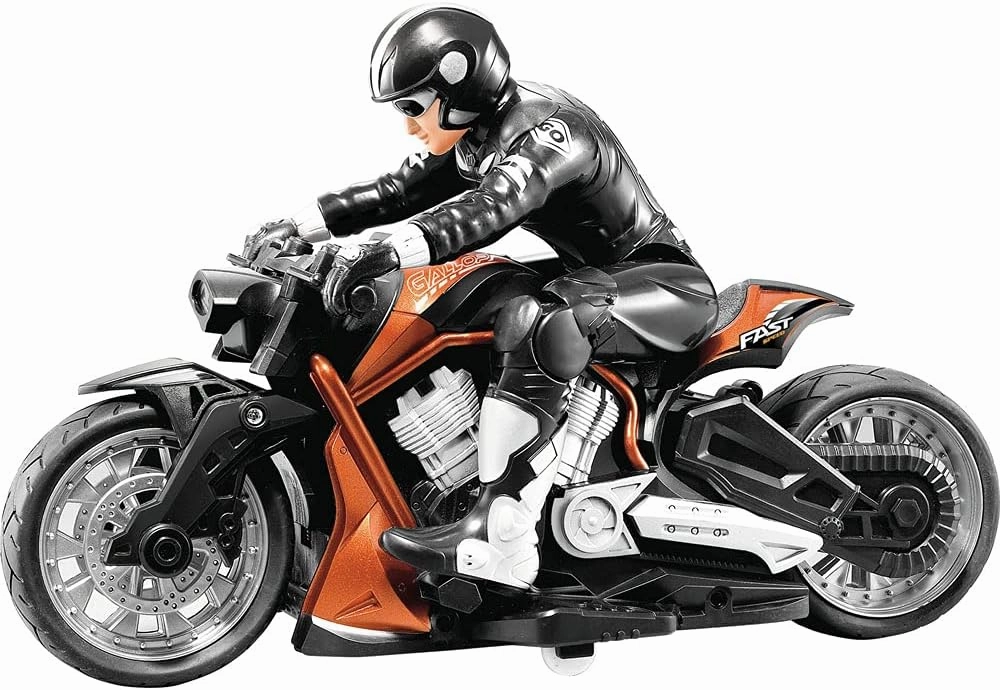 RC 1:8 Remote Control Motorcycle 2.4G Cross Country Motorcycle Stunt Drift Car Use Time Up to 1 Hour Boy Toy Car ABS Material Solid and Durable Children’s Gift