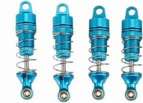 RC Car Shock Absorbers Compatible With Losi For Mini-T 2.0 2WD For Stadium 4pcs Metal Front Rear Shock Absorber For Spring Dampers 1/18 RC Truck Upgrade Parts