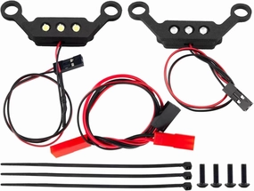 RC Car Spotlight Kits for Mini for Maxx 2S 1/16 Front Rear Lighting System Taillight RC for Buggy Car Lamp Upgrade Accessories Parts(A)