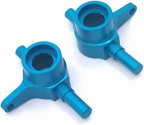RC Car Upgrade Part for Mini-Q for Racing Drift 1/28 Metal Modified Front Steering Cup Remote Control Track Car Upgrade Parts Accessories(Blue)