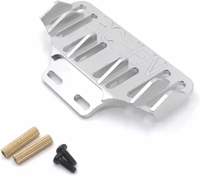 RC Car Upgrade Part for WLtoys 284131 K969 K979 K989 K999 P929 P939 RC01 1/28 for Mini-Q for Mini-Z Q8 Q9 Metal Rear Bumper RC Car Upgrade Parts(Silver)