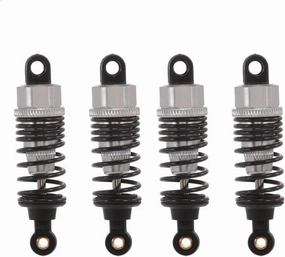 Rc Damper Shock Absorber For HSP For Redcat For HPI 1:10 2pcs pcs 60mm Metal Shock Absorber Damper Drift For Racing RC RC Car Parts Accessories Upgrade Replacement Use(Silver,4pcs)