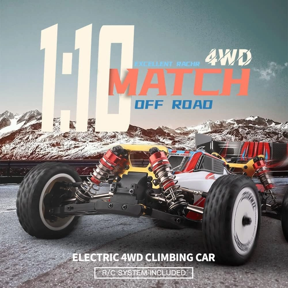 RC Racing Car, 45km/h High Speed Remote Control Car, 1:10 Drift Electric Short Course Rally Truck Monster Car 4WD All Terrain Toy Cars Buggy for Boys & Girls