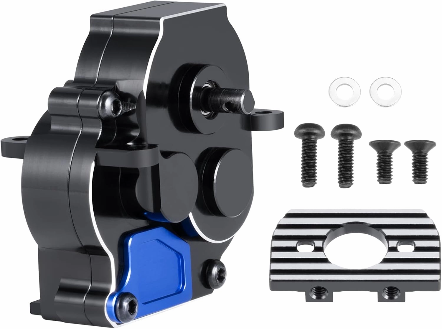 RCLIONS Metal Transmission Case Gearbox with Steel Gear for TRX4M 1/18th RC Crawler Car Upgrade Parts Accessories