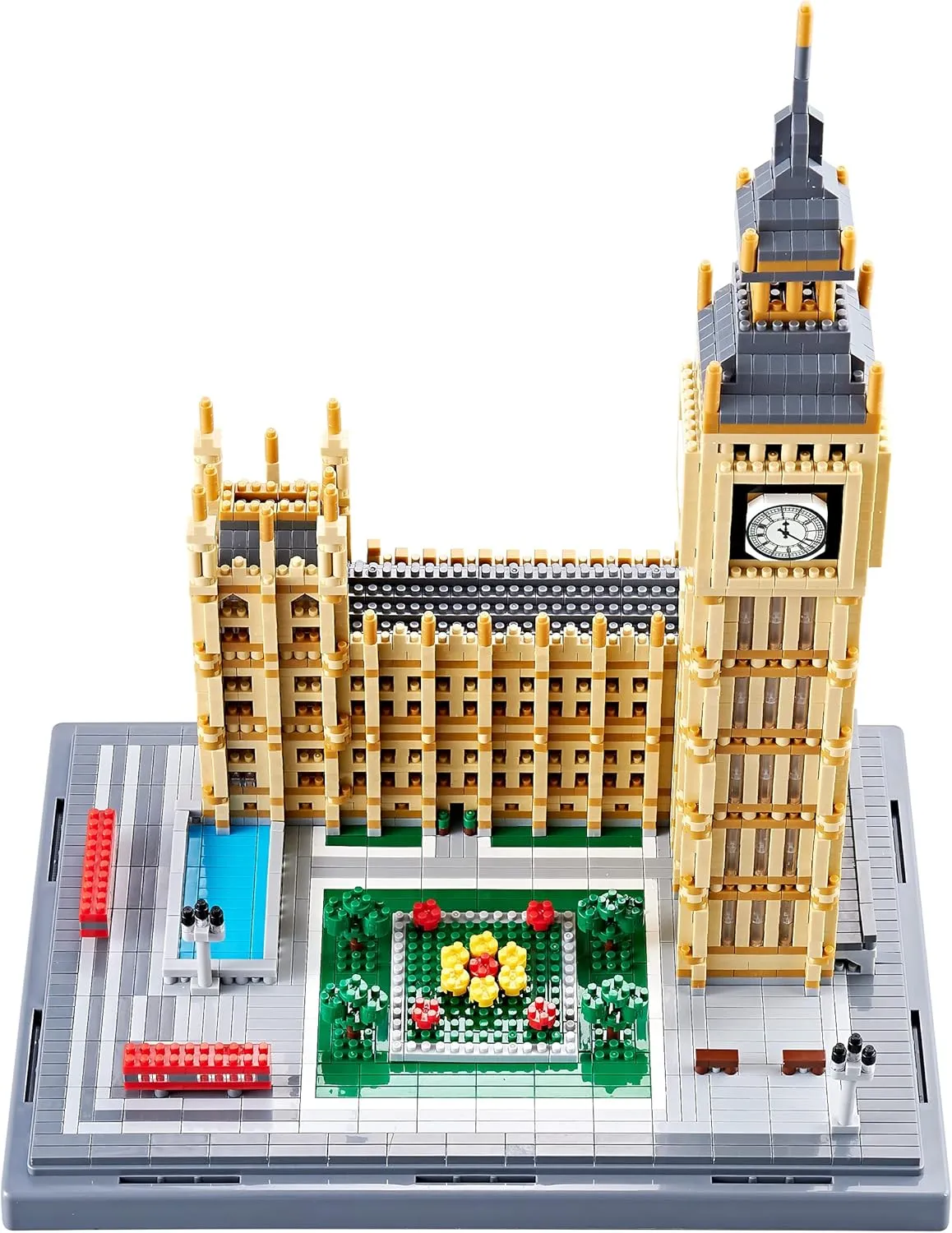Real Architecture London Elizabeth Tower Big Ben Micro Building Blocks Set for Adults 6473 PCS - World Famous Architectural Model Gifts for Teens Kids Age of 14 