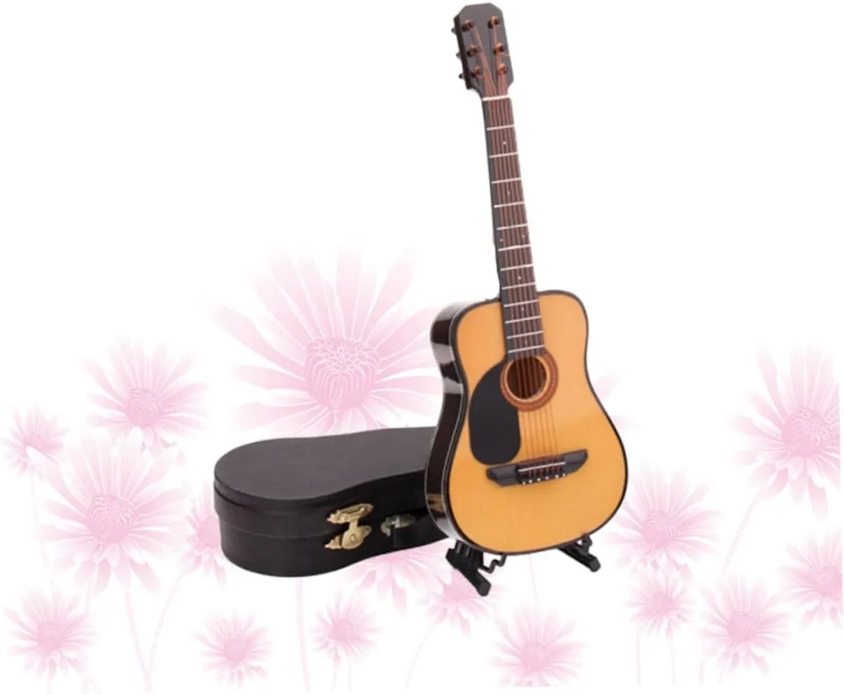 Realistic Miniature Electric Guitar Model Mini Guitar Decoration for Birthday Household Decoration