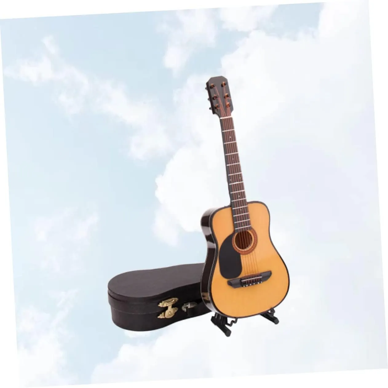 Realistic Miniature Electric Guitar Model Mini Guitar Decoration for Birthday Household Decoration