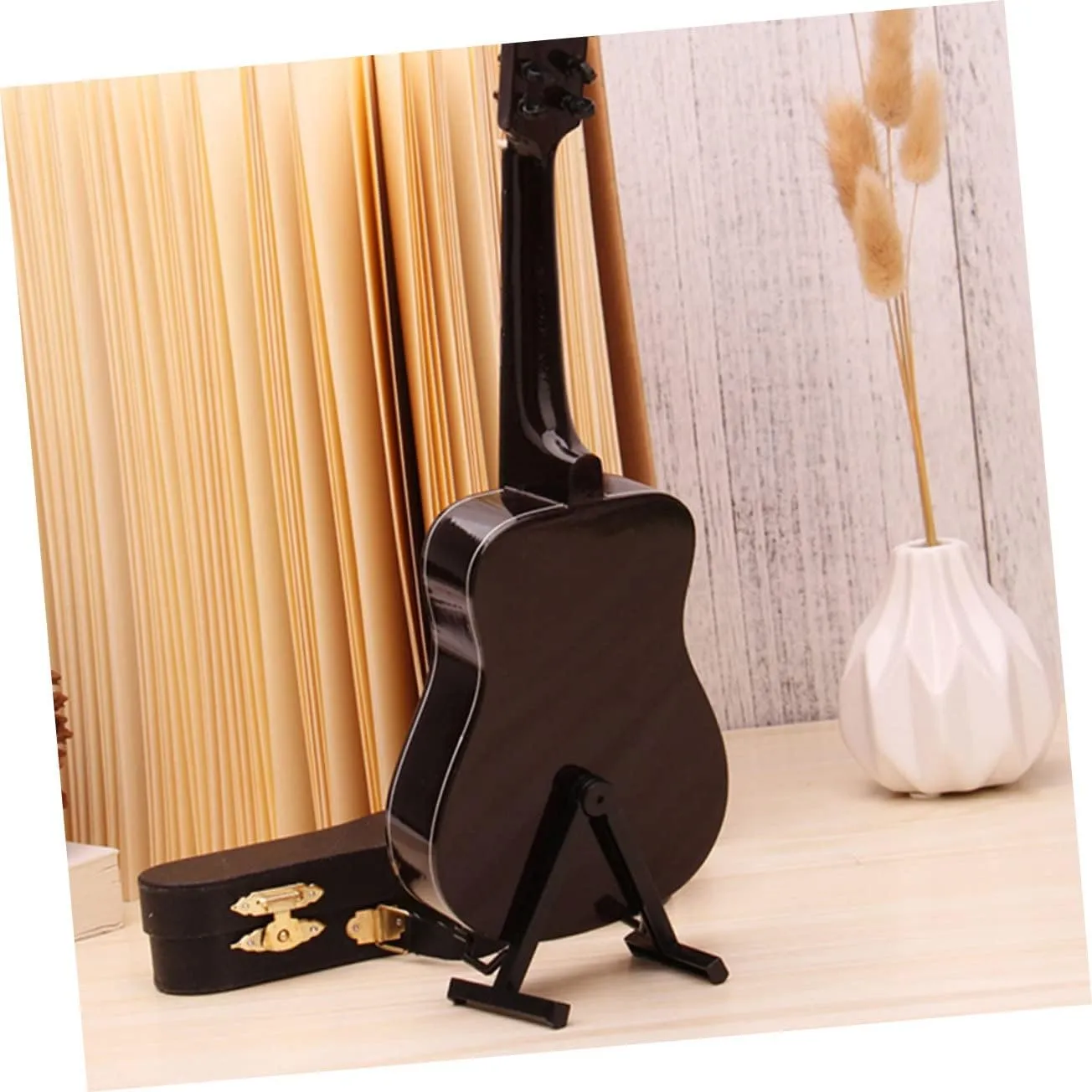 Realistic Miniature Electric Guitar Model Mini Guitar Decoration for Birthday Household Decoration