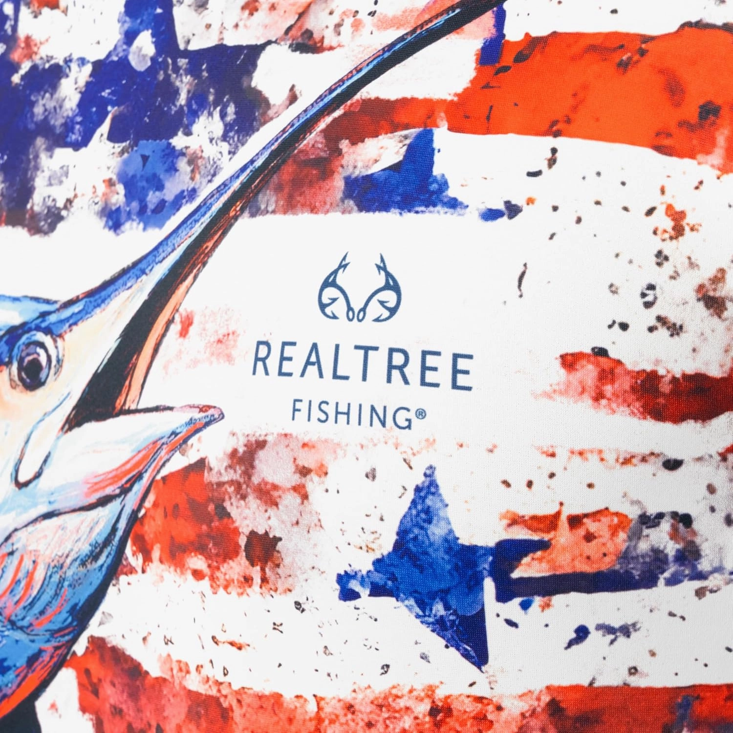 Realtree Men's Long Sleeve Performance Patriotic Fishing Shirt