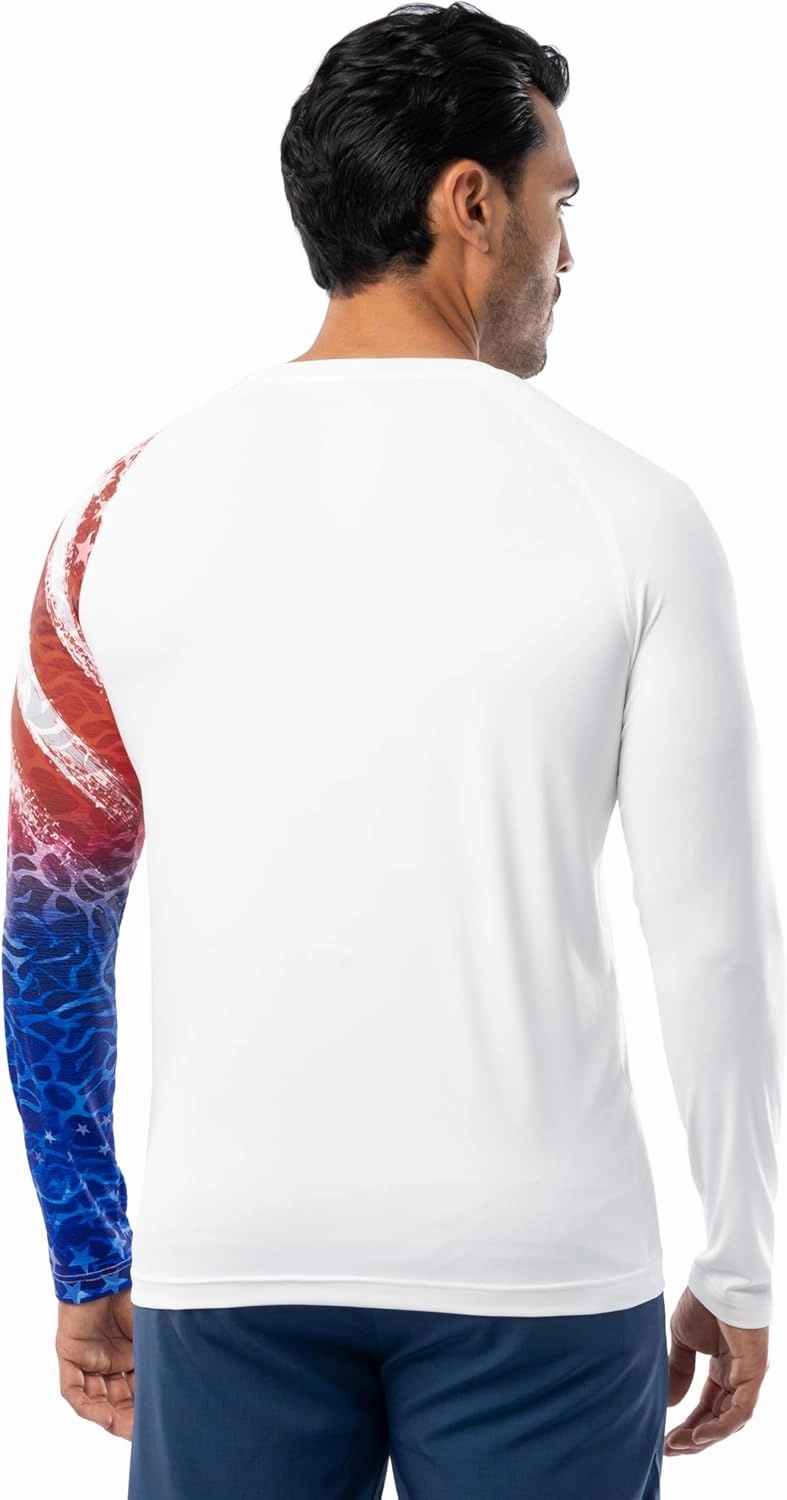 Realtree Men's Long Sleeve Performance Patriotic Fishing Shirt