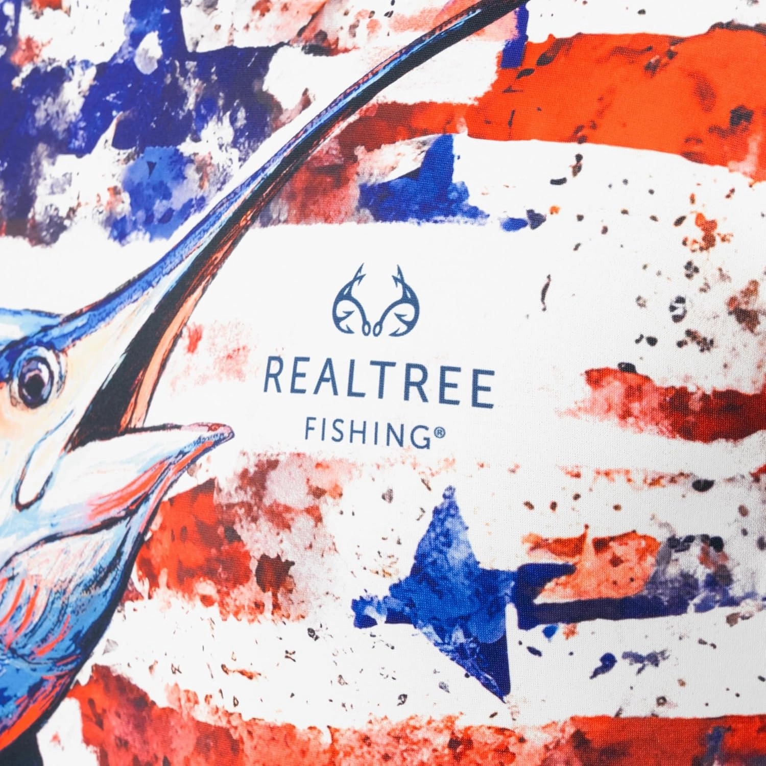 Realtree Men's Long Sleeve Performance Patriotic Fishing Shirt