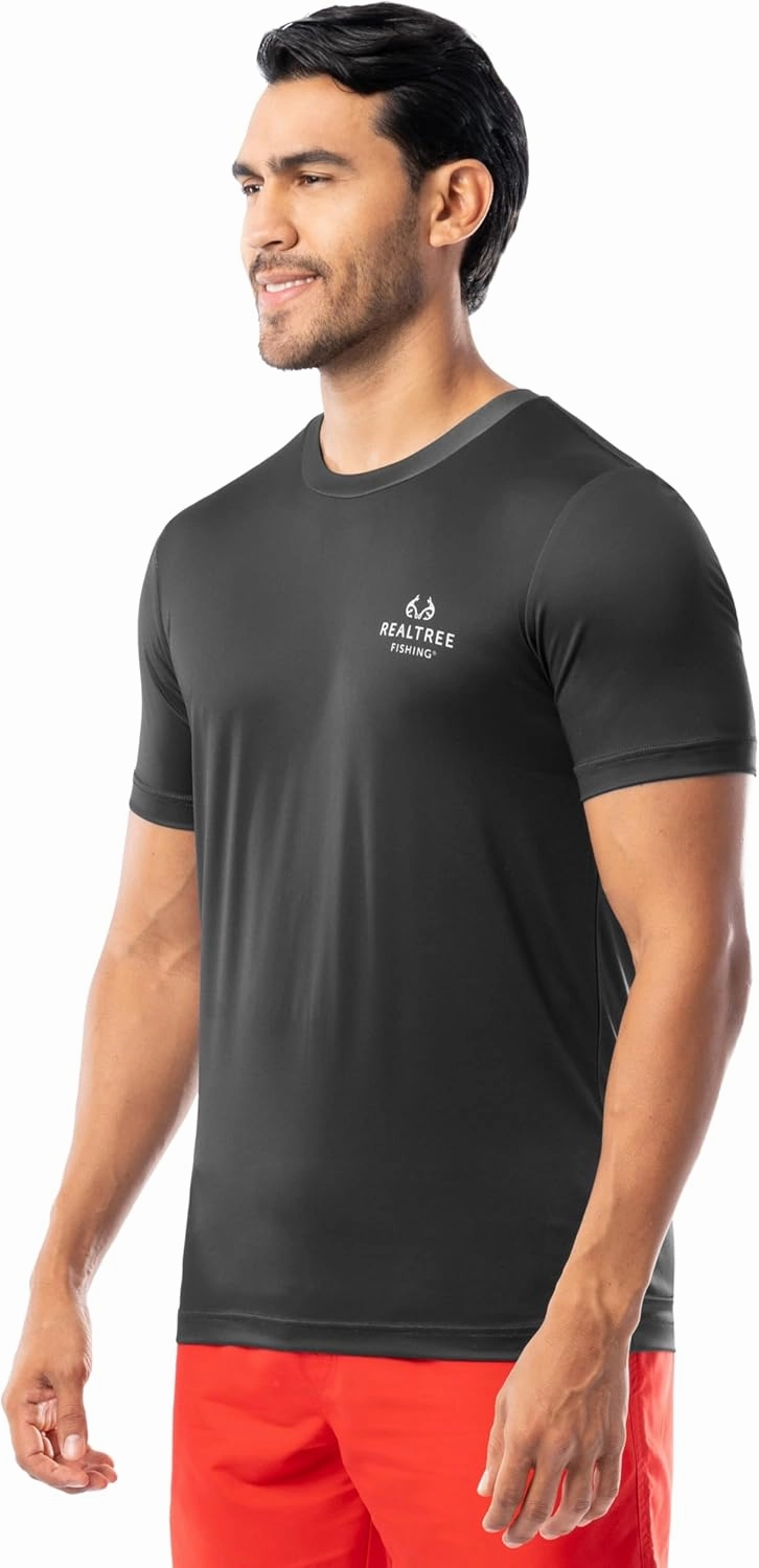 Realtree Men's Short Sleeve Performance Patriotic Fishing Shirt