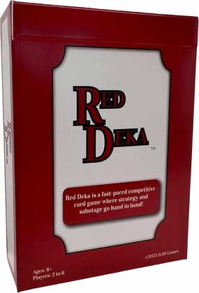 Red Deka Card Game - Sabotage is The Strategy - Perfect for Game Night with Family and Friends