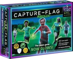 Redux: The Original Glow in The Dark Capture The Flag Game | Ages 8  | Outdoor Games for Kids and Teens | Glow in the Dark Games | Sports Gifts for Boys | Alternative to Laser Tag Guns & Flag Football
