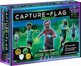 Redux: The Original Glow in The Dark Capture The Flag Game | Ages 8  | Outdoor Games for Kids and Teens | Glow in the Dark Games | Sports Gifts for Boys | Alternative to Laser Tag Guns & Flag Football