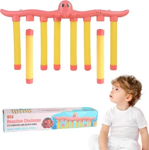 Reflex Challenge Game - Reaction Training, Hand Eye Coordination Training, Catching Sticks Game, English Version Hand Eye Coordination Toys.