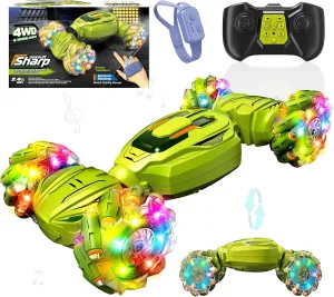 Remote Control Car - Gesture Sensing Stunt 2.4GHz 360° Rotating 4WD Transform RC Car, Birthday Gift for Boys Girls 4 5 6 7 8 9 10, Car Toys for 6  Year Old