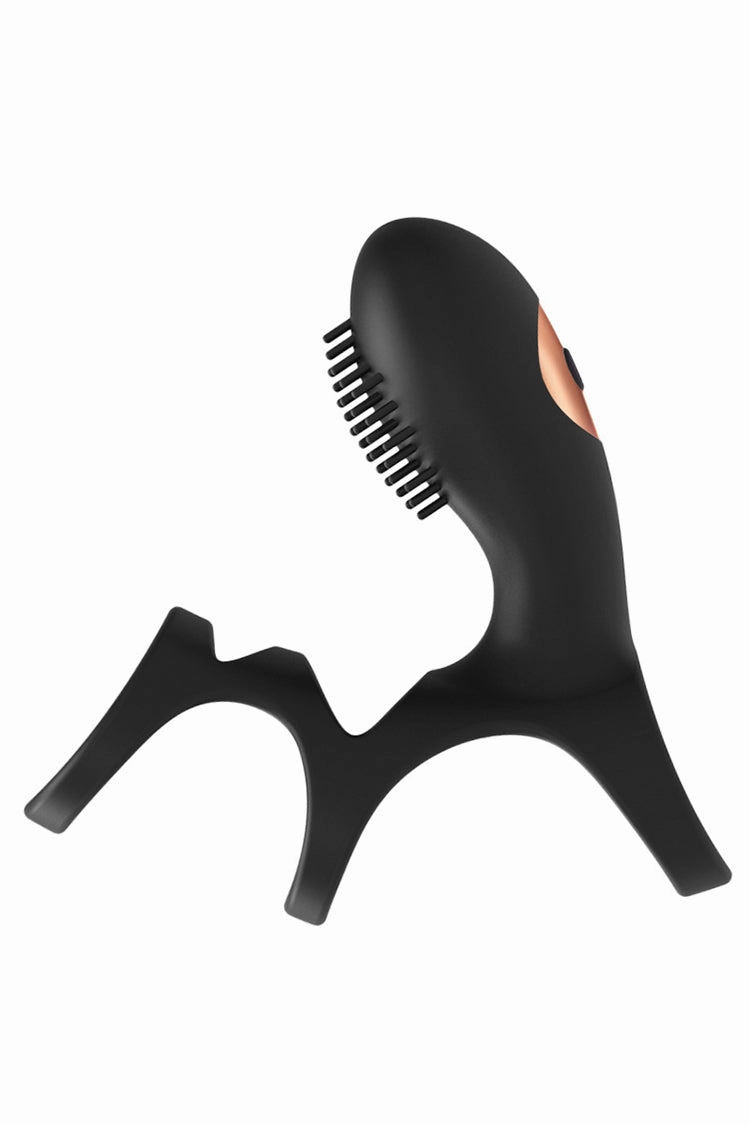 Remote Control Vibrating Double Cock Ring Penis Sleeve