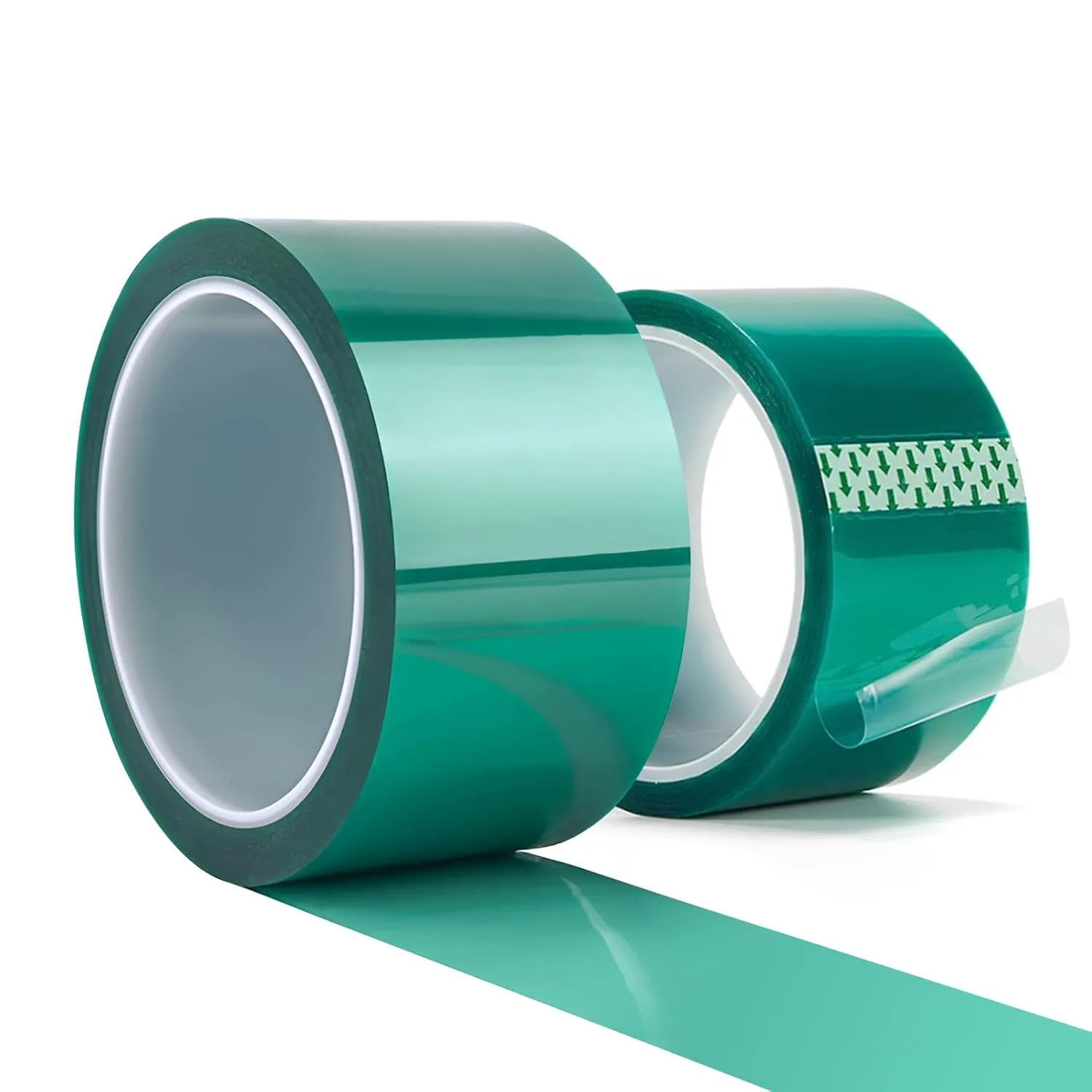 Resin Tape for Epoxy Resin Molding - 2" x110' for High Temp Resin Tape | 500°F Heat Resistant, Green Silicone Adhesive | DIY & Powder Coating - 2 Pack