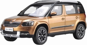 Resin Car Vehicle Model Fit for Volkswagen Skoda Yeti YETI 1 18 Brown Alloy Car Model Four-Wheel Suspension Metal SUV Vehicle Festive Deluxe Gift (Size : A)