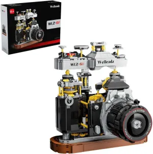Retro Camera Model Set, 1027 Pcs - Collectible Old Style Camera to Build for Adults & Teens
