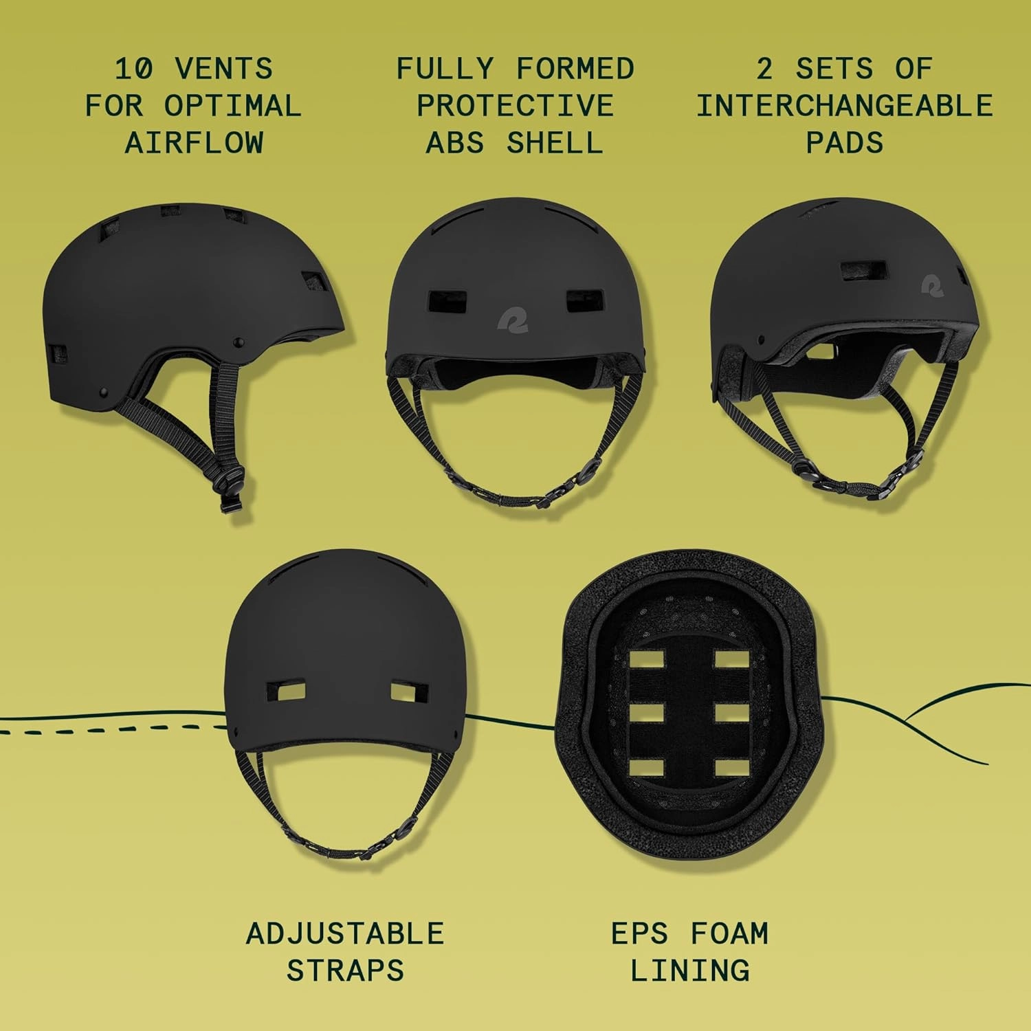 Retrospec Retrospec Dakota Bike Helmet - Skateboard Helmet Premium Protection Multi-Sport Bike, BMX, Skating, Scooter, and Skate Helmet