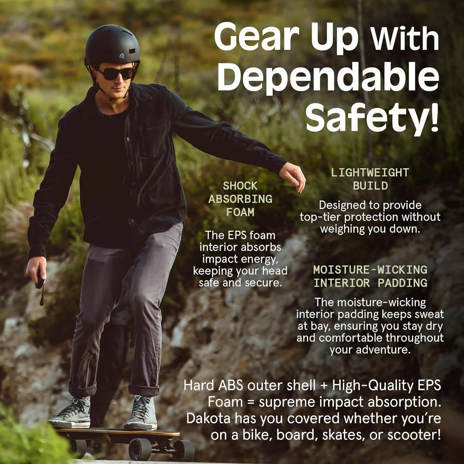 Retrospec Retrospec Dakota Bike Helmet - Skateboard Helmet Premium Protection Multi-Sport Bike, BMX, Skating, Scooter, and Skate Helmet