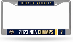 Rico Industries All Sports Champions 12" x 6" Chrome Frame with Decal Inserts - Car/Truck/SUV Automobile Accessory