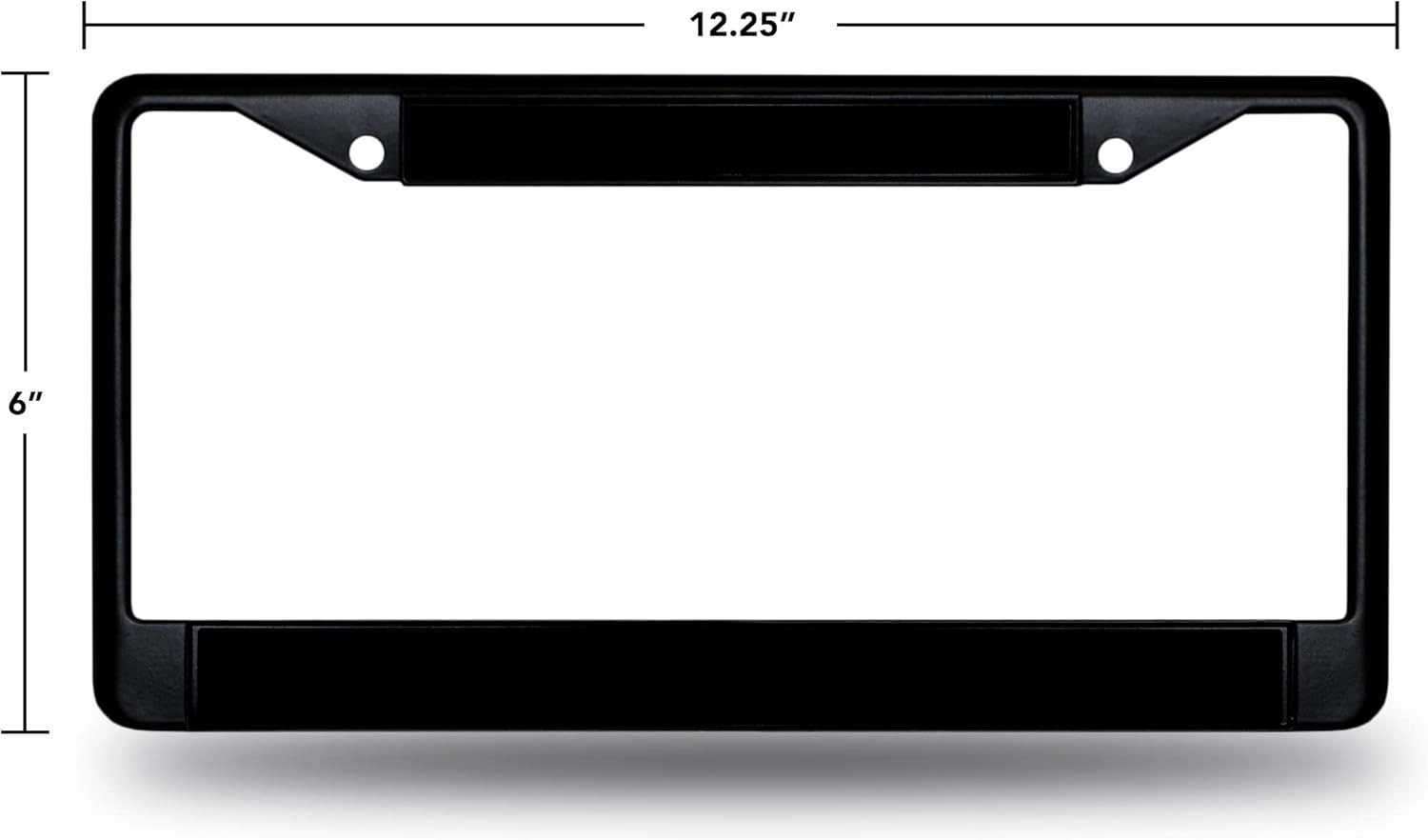 Rico Industries NBA Basketball Standard Black Chrome Frame with Decal Inserts 12" x 6" Car/Truck Auto Accessory