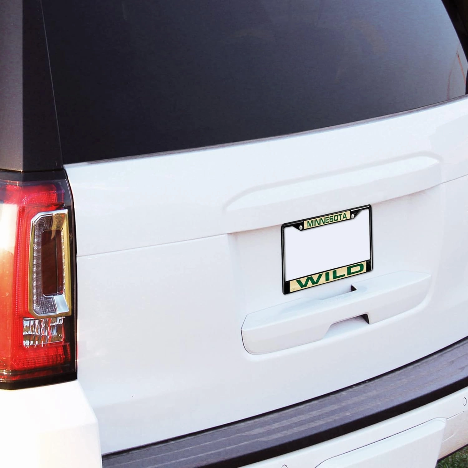 Rico Industries NBA Black Laser Cut Chrome Frame 12" x 6" Black Laser Cut Chrome Frame - Car/Truck/SUV Automobile Accessory