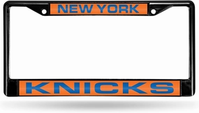 Rico Industries NBA Black Laser Cut Chrome Frame 12" x 6" Black Laser Cut Chrome Frame - Car/Truck/SUV Automobile Accessory