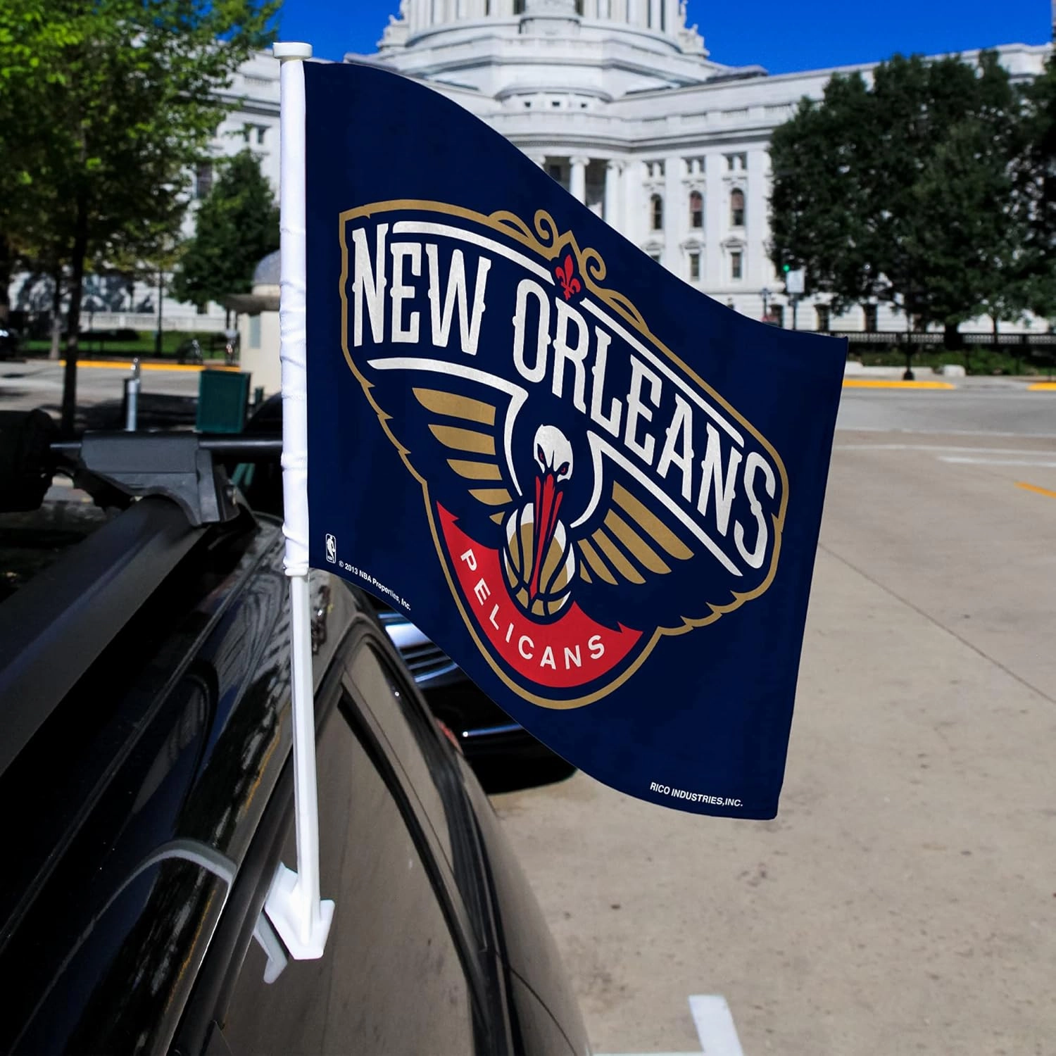 Rico Industries NBA Double Sided Car Flag - 16" x 19"