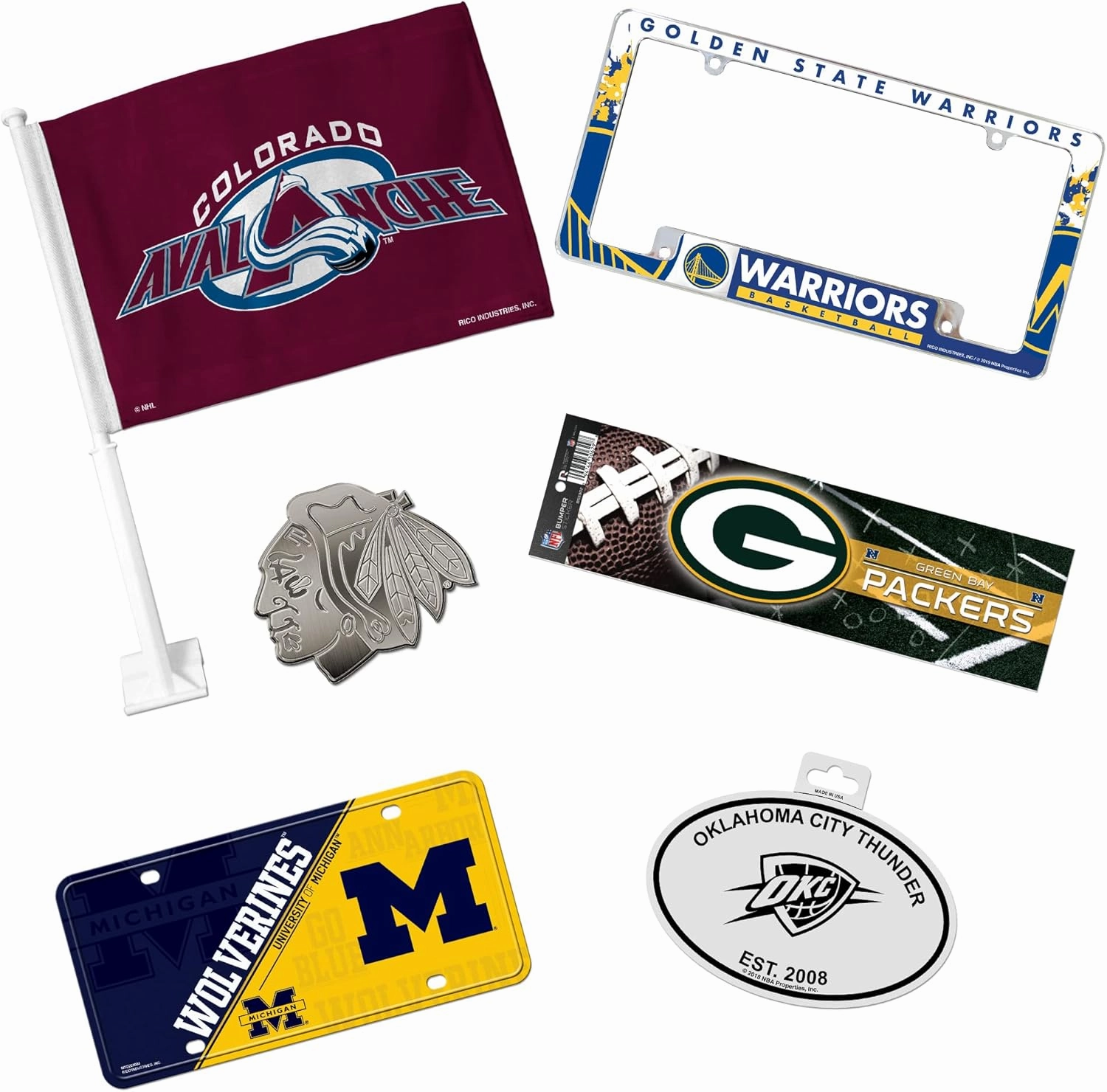 Rico Industries NBA Double Sided Car Flag - 16" x 19"