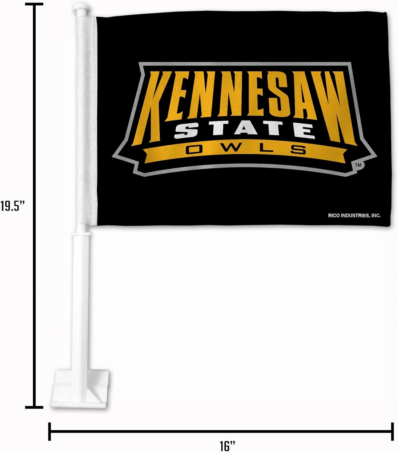 Rico Industries NBA Double Sided Car Flag - 16" x 19"