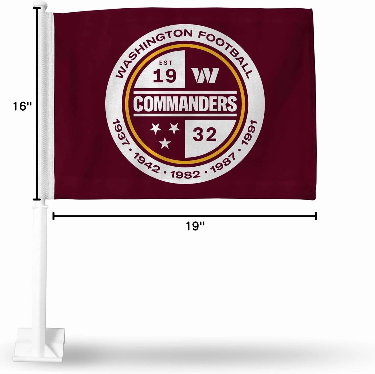 Rico Industries NFL Car Flag Double Sided Car Accessory