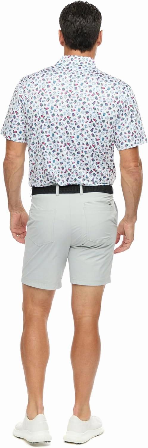 Robert Graham Men's Shuffle N Shake Short Sleeve Knit Polo Shirt