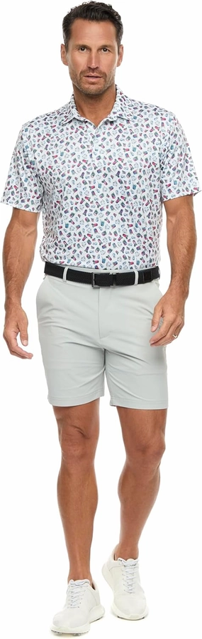 Robert Graham Men's Shuffle N Shake Short Sleeve Knit Polo Shirt