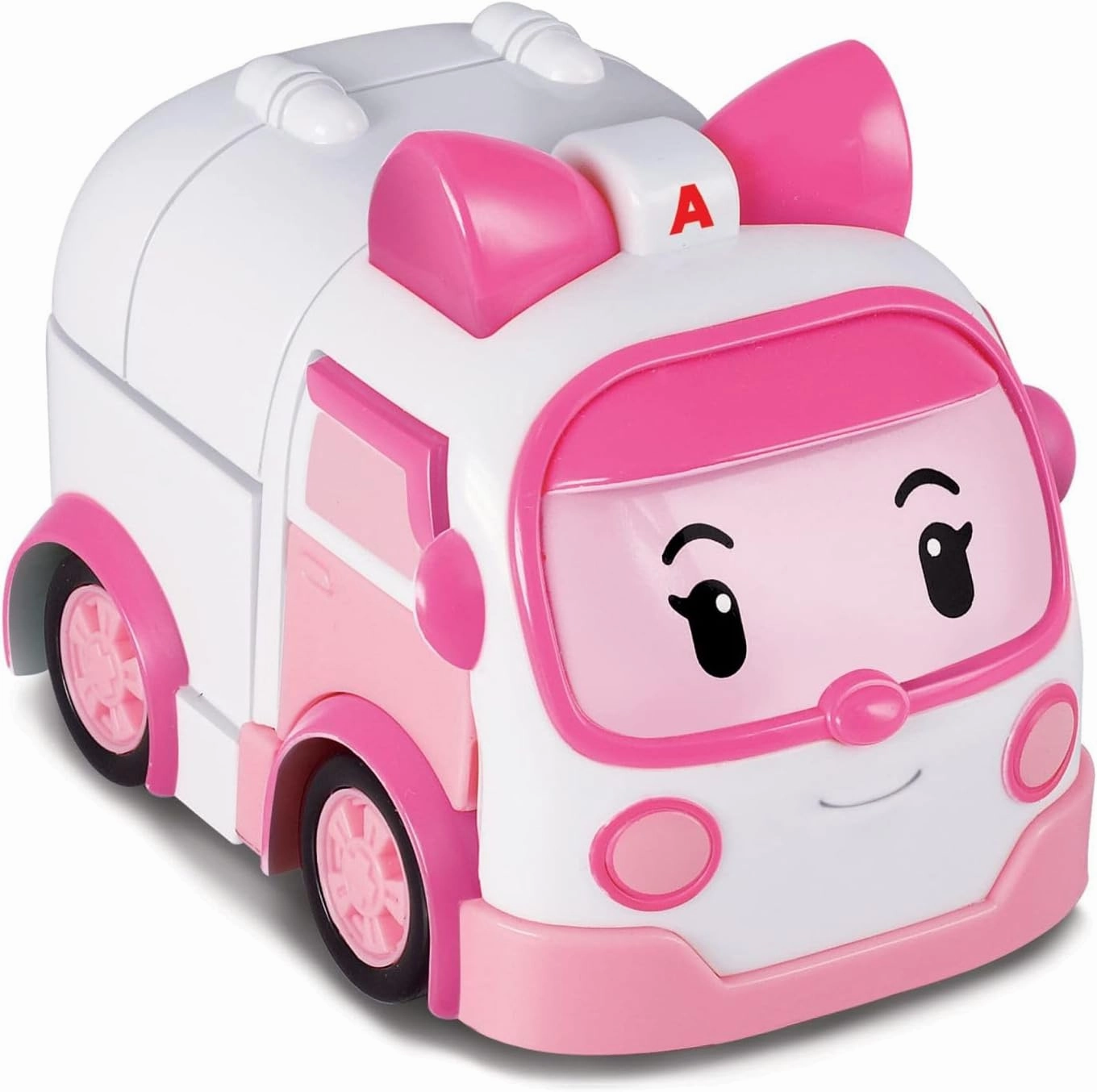 Robocar Poli 4" Transforming Robot Amber – Emergency Vehicle Action Figures | Rescue Team Playset Gift for Boys & Girls Ages 1–5