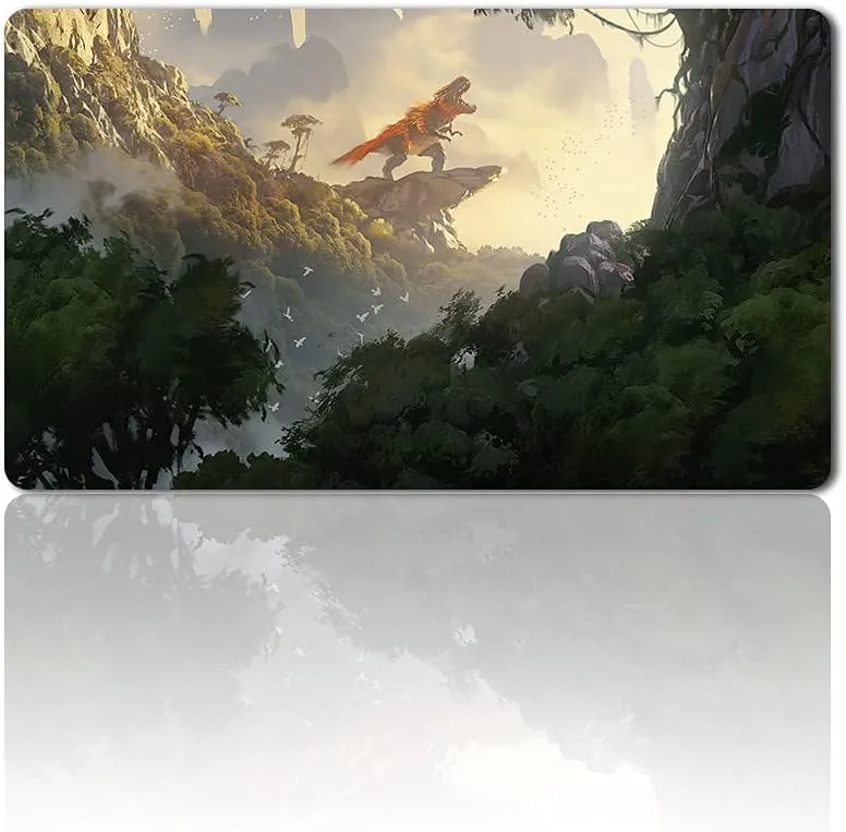 Rootbound Crag - Board Game TCG Playmat Table Mats Size 23.6X13.8 inch Games Mousepad Compatible for TCG MTG Playmat Bag