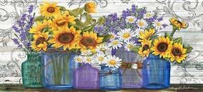Rustic Sunflowers Mini Mat
