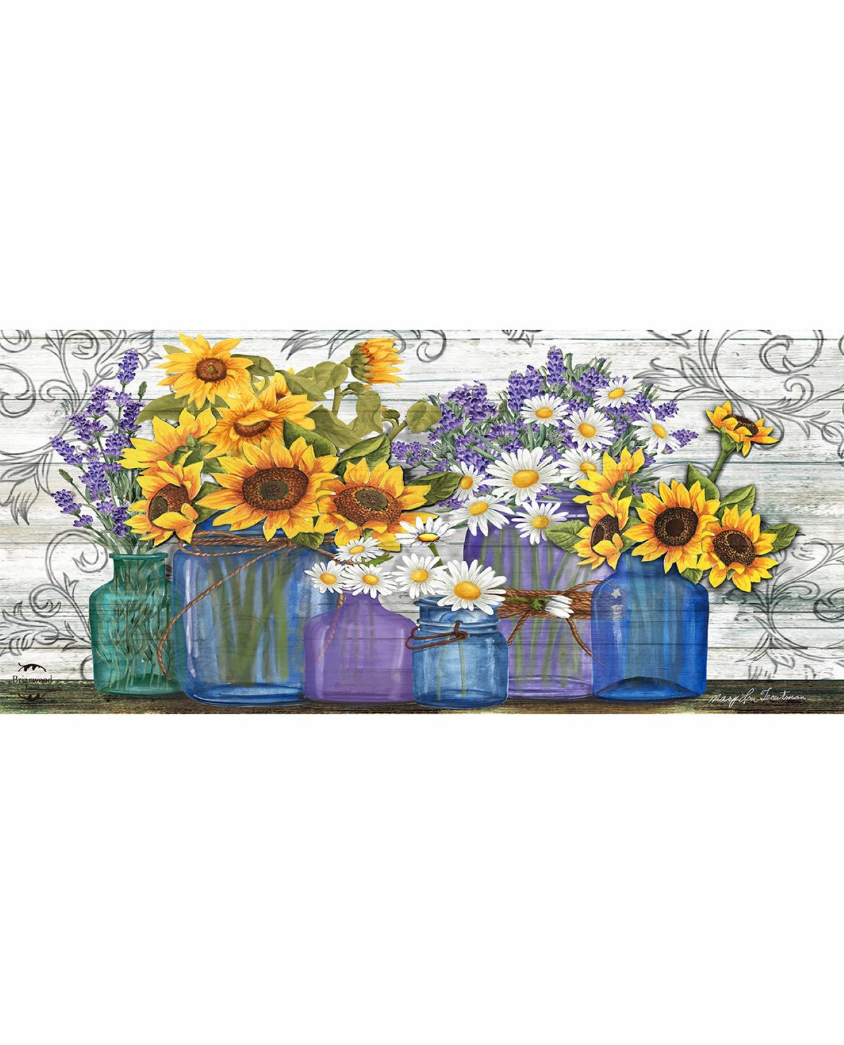 Rustic Sunflowers Mini Mat