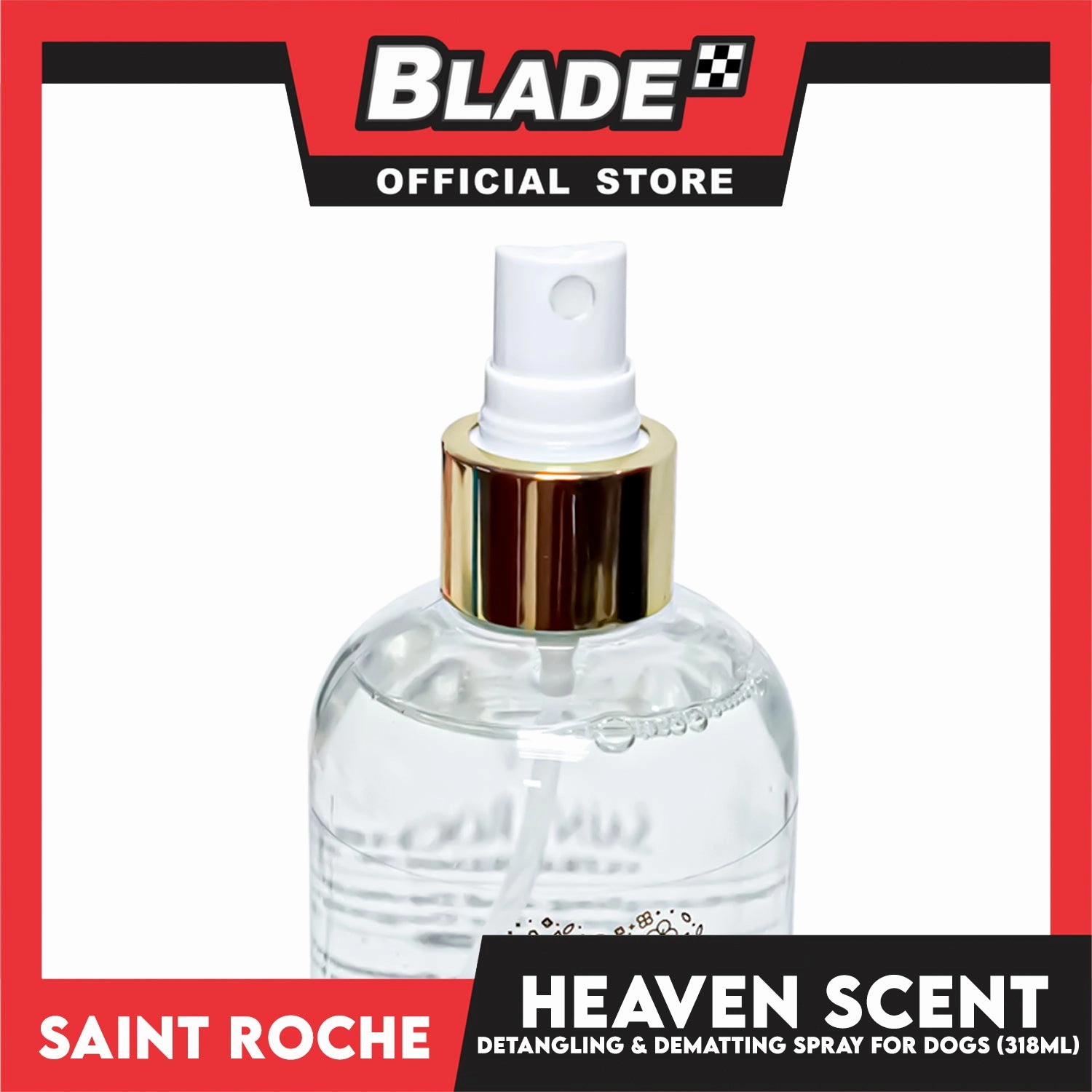 Saint Roche Ultra Premium Detangling and Dematting Spray for Dogs 318ml (Heaven Scent) Dogs Fur and Coat