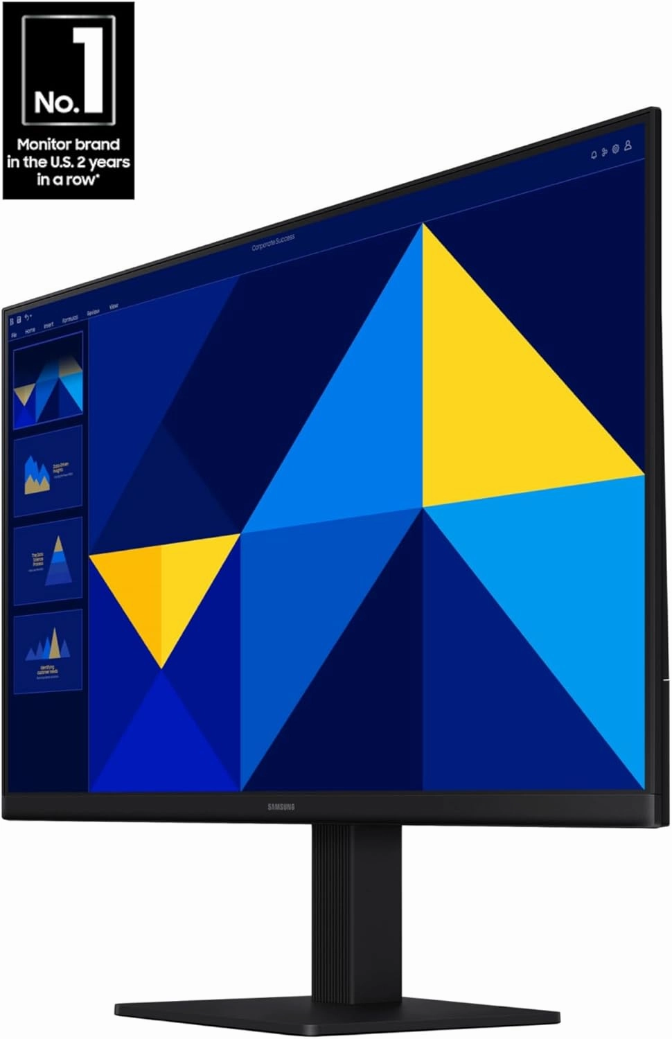 SAMSUNG 24" (S30GD) Essential Monitor with IPS Panel and Tilt Only Stand, 100Hz Refresh Rate, Ergonomic Design, Advanced Eye Care, Game Mode, LS24D304GANXZA