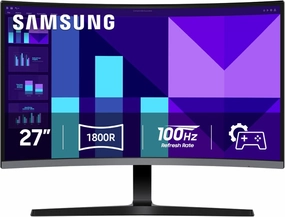 SAMSUNG 27-inch S3 (S39GD) FHD 100Hz Curved Monitor, Game Mode, Eye Saver Mode, Multiple Connectivity with HDMI Port, LS27D396GANXZA, 2025