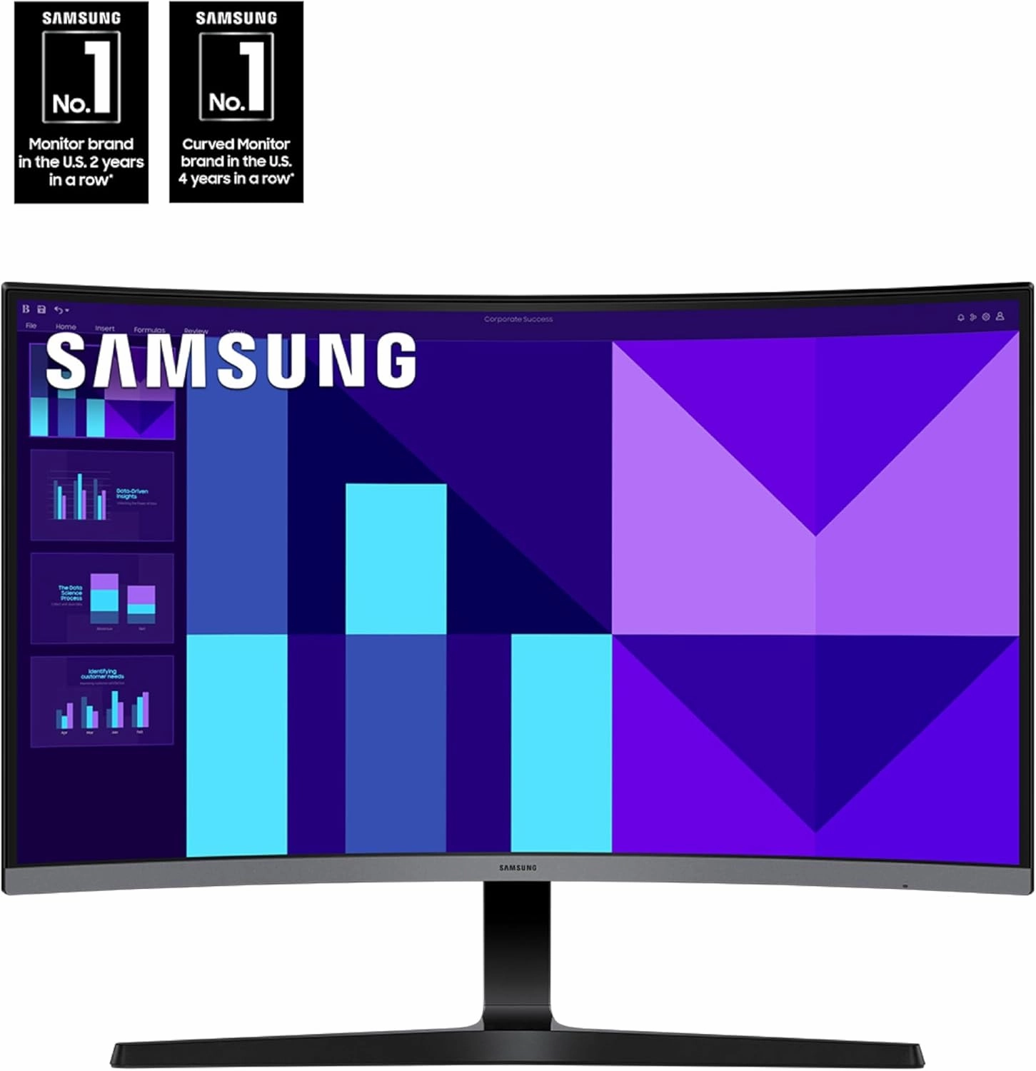 SAMSUNG 27-inch S3 (S39GD) FHD 100Hz Curved Monitor, Game Mode, Eye Saver Mode, Multiple Connectivity with HDMI Port, LS27D396GANXZA, 2025