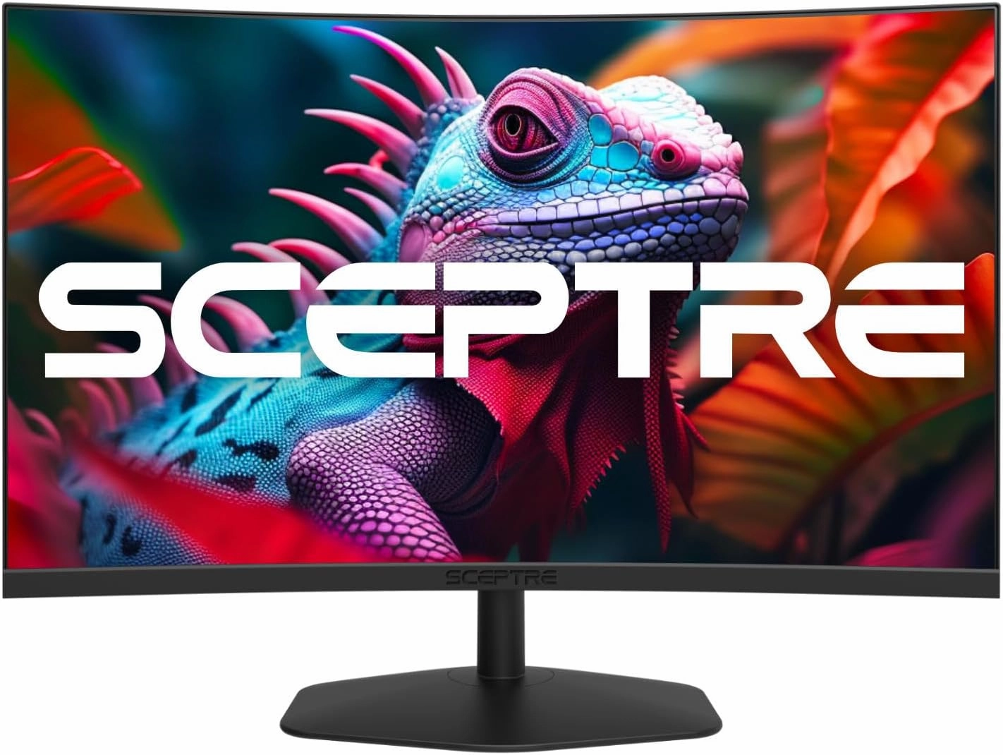 Sceptre Curved 27-inch Gaming Monitor 1500R 100Hz HDMI X2 DisplayPort 1ms 100% sRGB, Build-in Speakers Machine Black 2024 (C275W-FW100T)